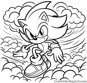 Sonic in Wolken