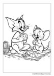 Tom und Jerry bei einem Picknick