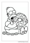 Homer isst Donuts