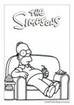 Homer auf der Couch