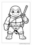 Junge Ninja-Schildkröte